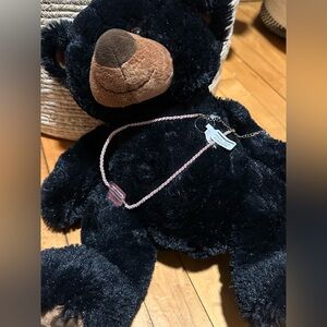 NWT free people pink choker necklace with pink stone